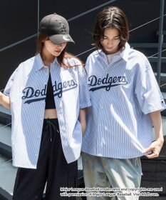WEGO 【ユニセックス着用ITEM】別注MLBストライプグラフィックシャツ（SS）