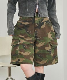 WEGO ヴィンテージウォッシュカーゴハーフパンツ