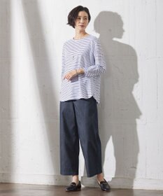 J.PRESS LADIES 【吸水速乾】ベーシックジャージー ボーダー カットソー