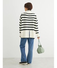 Green Parks 洗える　バックスリットニットプルオーバー