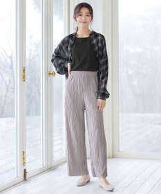 Tiaclasse ウェーブプリーツパンツ