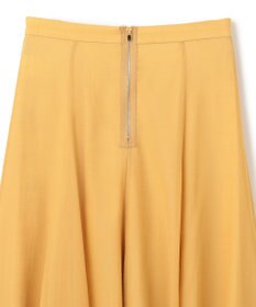 BEIGE， PINE / ウールレイヤードフレアスカート