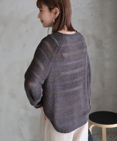 AMERICAN HOLIC 透かし編みニットプルオーバー