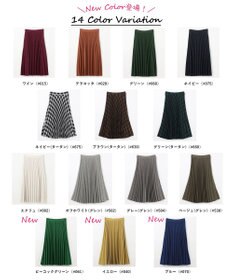 ANY 【14色展開/洗える】ウーリッシュ プリーツスカート