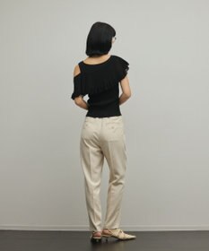 GRACE CONTINENTAL リブフレアニットトップ