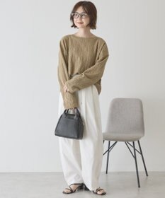 AMERICAN HOLIC ナイロンドロストタックパンツ