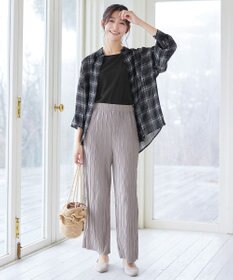 Tiaclasse ウェーブプリーツパンツ