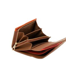 LANVIN en Bleu リュクサンブールカラー 二つ折り被せ財布