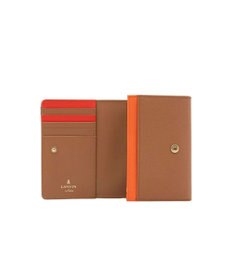 LANVIN en Bleu リュクサンブールカラー 二つ折り被せ財布