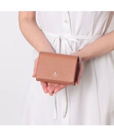 LANVIN en Bleu リュクサンブールカラー 二つ折り被せ財布