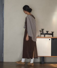 CRAFT STANDARD BOUTIQUE ベロアハーフスリーブワンピース