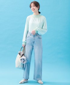 ANY 【洗濯機可】シャーリングデザインプルオーバー