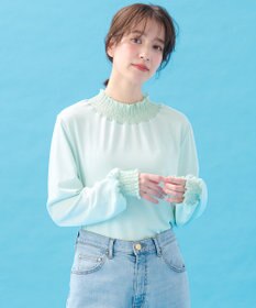 ANY 【洗濯機可】シャーリングデザインプルオーバー