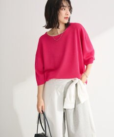 Green Parks 七分袖機能ニットプルオーバー