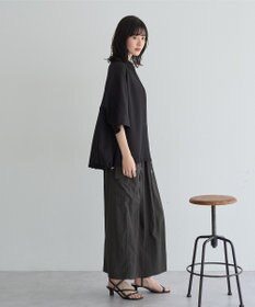 YECCA VECCA 　裾ドロストメッシュシャツ