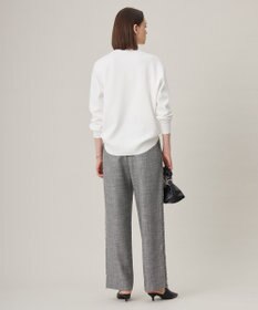 ICB 【洗える】 ライトスラブツイード ワイドパンツ