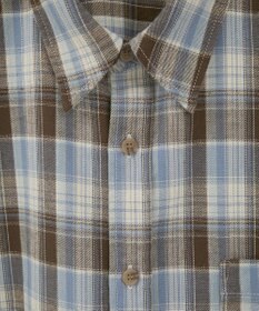 AMERICAN HOLIC フリンジヘム起毛チェックシャツ