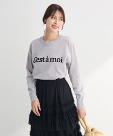 Green Parks さがら刺繍ロゴニットプルオーバー