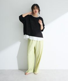 Green Parks セルフカットウェーブプリーツパンツ