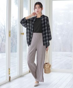 Tiaclasse ウェーブプリーツパンツ