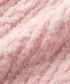 MIKI HOUSE HOT BISCUITS ぼん天付きケーブル編みモールニット帽子