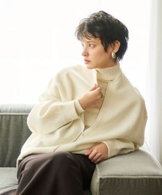 #Newans リラックスフィットドルマンニットブルゾン