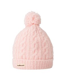 MIKI HOUSE HOT BISCUITS ぼん天付きケーブル編みモールニット帽子