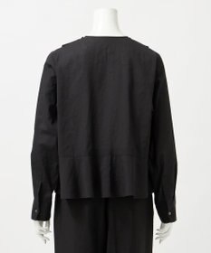 23区 【GOLD LABEL】トリアセテートオーガンジー プリーツブラウス