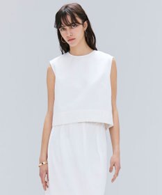 BEIGE， 【洗える・Oggi ８月号掲載】NAVIGLIO / ショート丈ノースリーブデニムブラウス