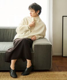 #Newans リラックスフィットドルマンニットブルゾン