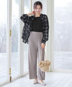 Tiaclasse ウェーブプリーツパンツ