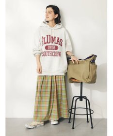 CRAFT STANDARD BOUTIQUE チェックギャザーロングスカート