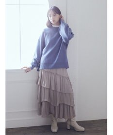 earth music&ecology アンチピリングバックスリットプルオーバー