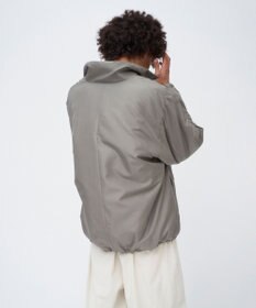 ATON ACRYLIC COATED SILK | パッドスタンドコーチジャケット - UNISEX