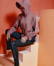 San-ai Resort（三愛水着楽園） 【UPF50＋】　WEB限定　つば付きラッシュ・レギンスセット　M・L　　【San-ai Resort（サンアイリゾート）】