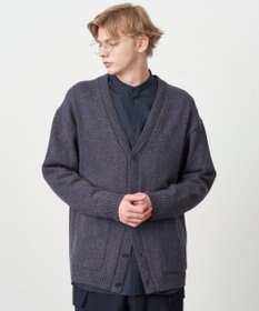 ATON WOOL MOULINE | オーバーサイズカーディガン - UNISEX