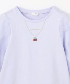 ANY KIDS チュール袖 七分Tシャツ