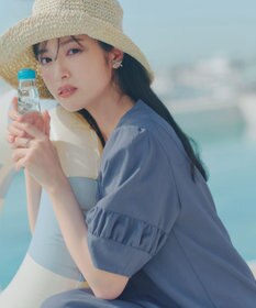 Tiaclasse 【選べる着丈・新色追加】ギャザーランタンスリーブワンピース