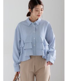 Te chichi ティアードフリルクロップトシャツ