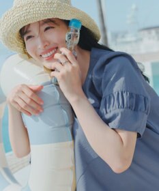 Tiaclasse 【選べる着丈・新色追加】ギャザーランタンスリーブワンピース