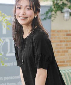 Tiaclasse 【選べる着丈・新色追加】ギャザーランタンスリーブワンピース