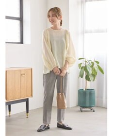 AMERICAN HOLIC 袖ボリュームシアーブラウス