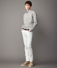 JOSEPH ABBOUD 【洗える】リバティプリント シャツ