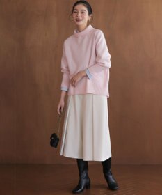 組曲 S 【加藤ローサさん着用】コットンタッチシャーティングボウタイ付き シャツ