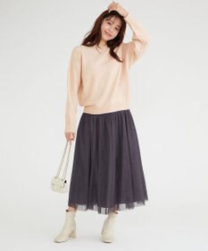 Feroux 【洗える】クルーネックニット プルオーバー