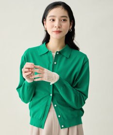 ANY 袖ドットチュールコンビインナー