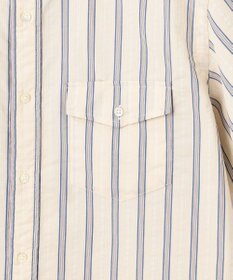 J.PRESS MEN 風が通るシアサッカーの清涼感【吸水速乾 / 高通気性】【クールマックス】サッカ－マルチストライプ シャツ / バンドカラー