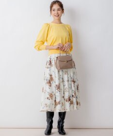 組曲 L 【前後着用可】BOREROタックプルオーバー ニット