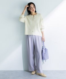 Green Parks アンチピリング金ボタンニットカーディガン