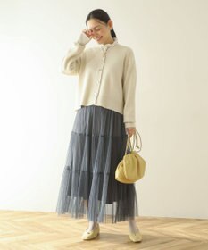 Green Parks アンチピリング金ボタンニットカーディガン